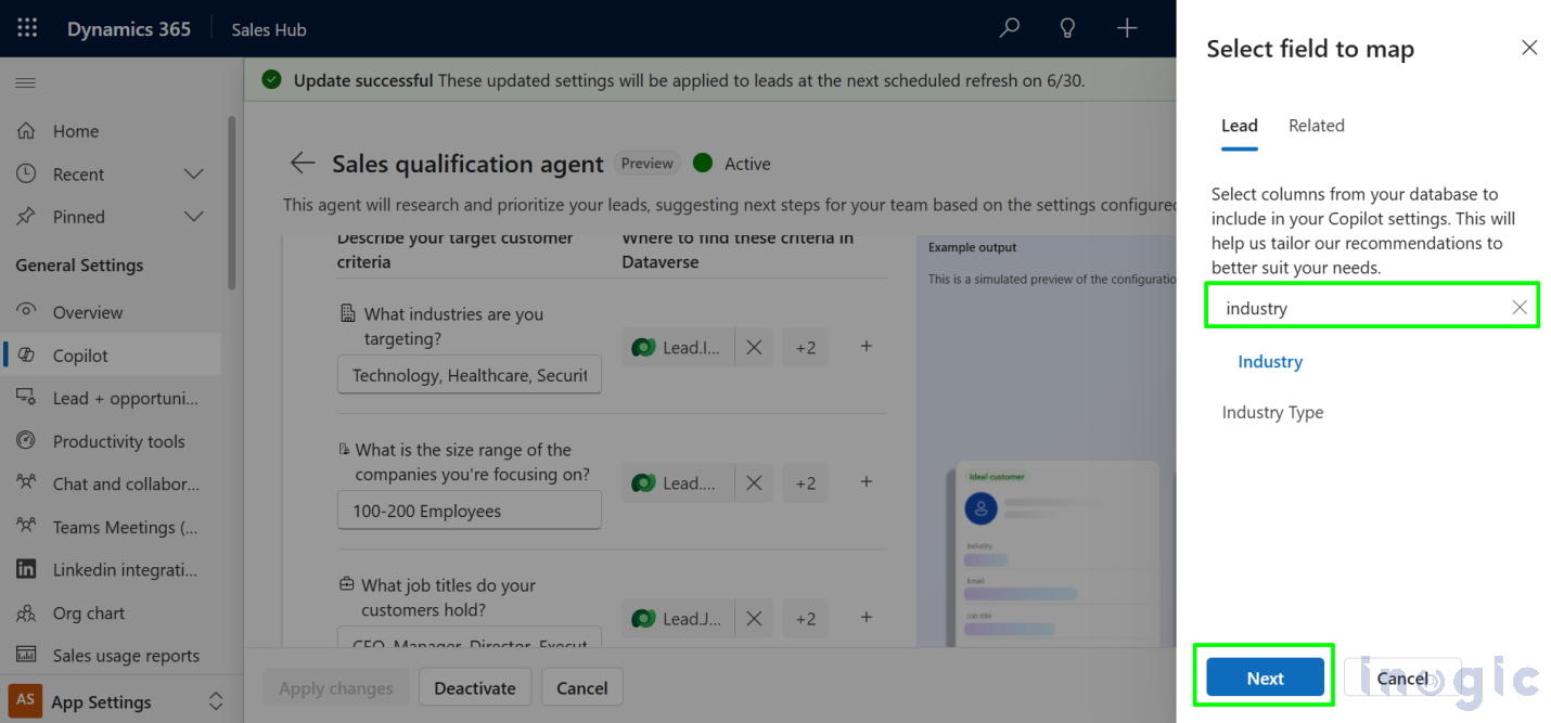 Sales Qualification Agent in Dynamics 365
