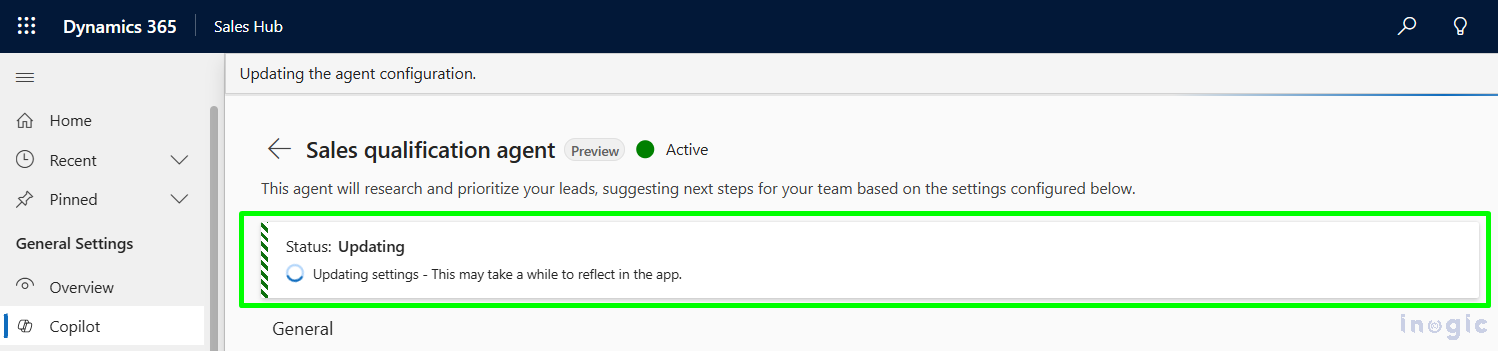 Sales Qualification Agent in Dynamics 365