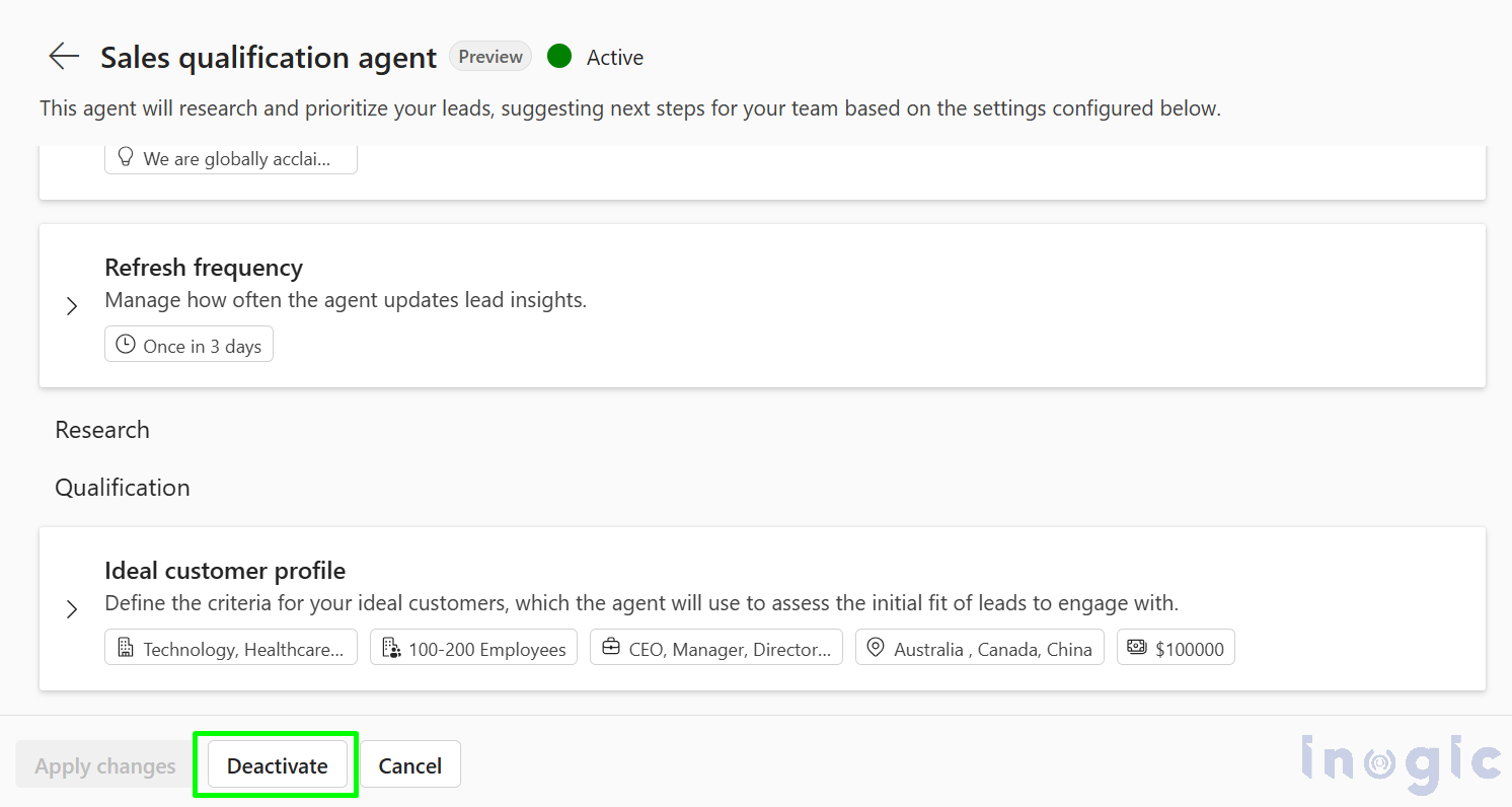 Sales Qualification Agent in Dynamics 365