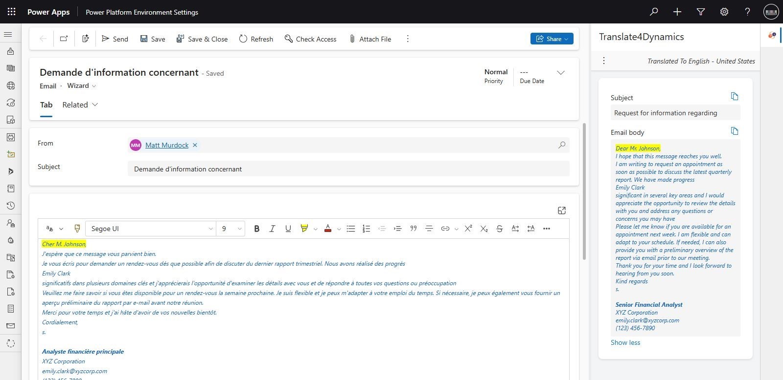 Dynamics 365 CRM Needs a Translation App 