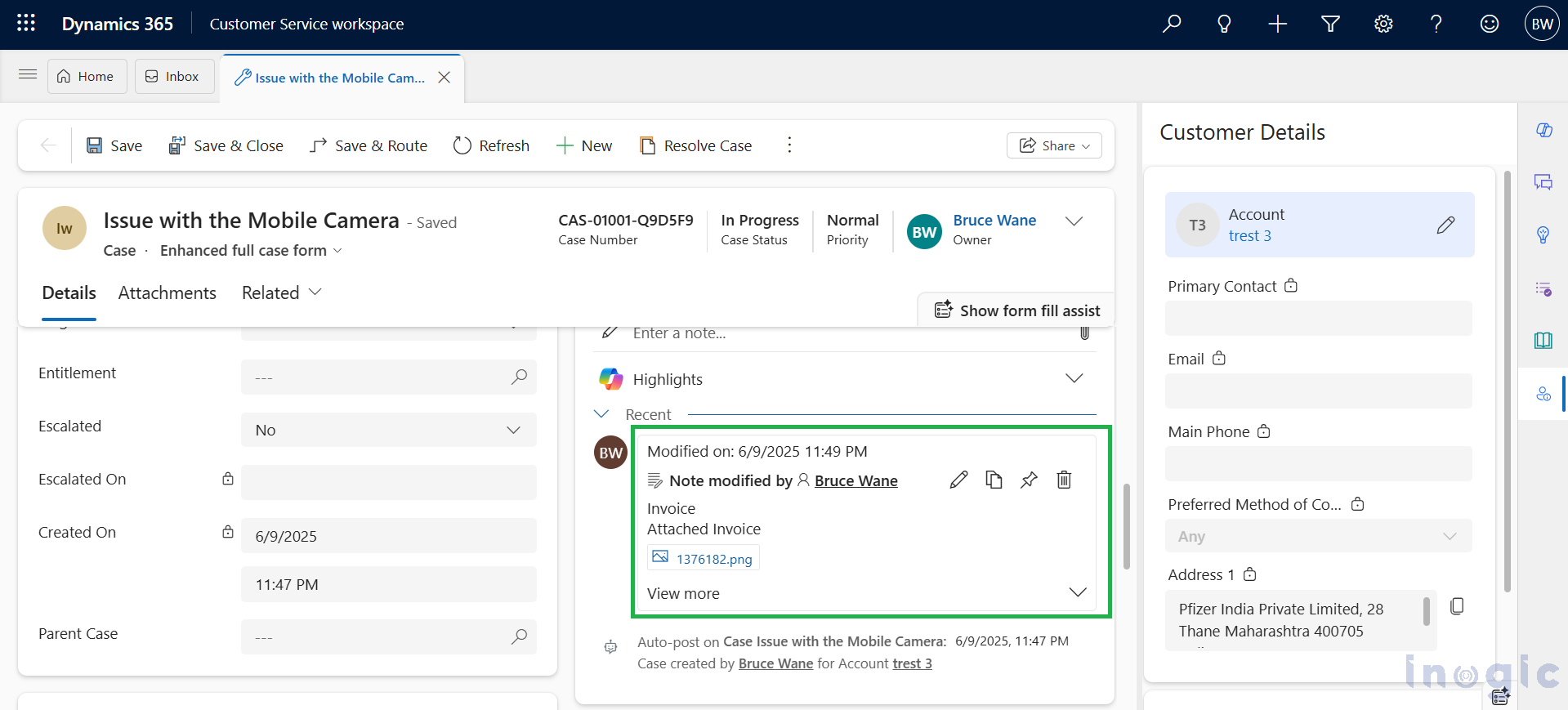 File Management with the Attachment Control
