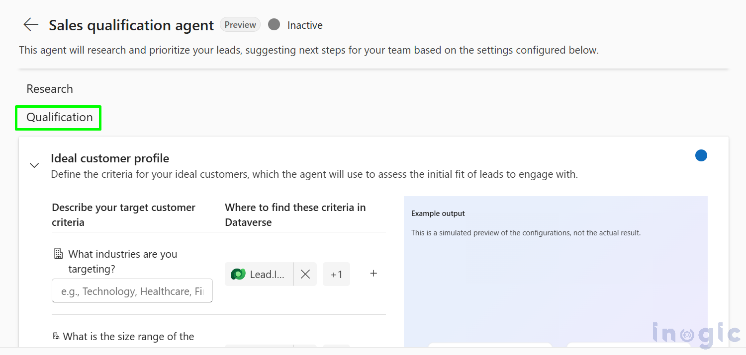 Sales Qualification Agent in Dynamics 365
