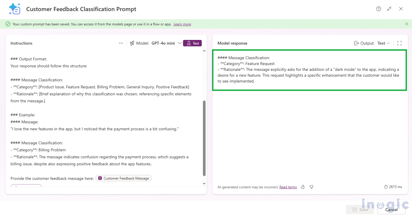 AI Prompts Using Copilot in Power Apps