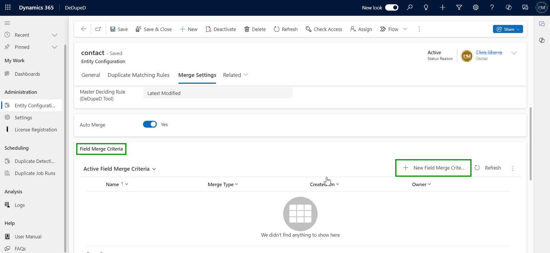 Clean Dynamics 365 CRM duplicate data