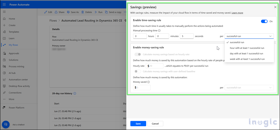Power Automate flow