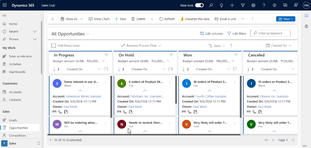 visualization apps in Dynamics 365 CRM