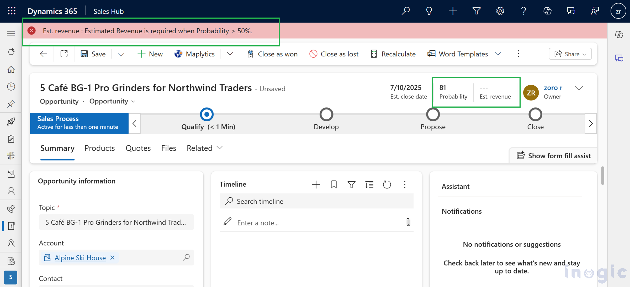 Dynamics 365 for Effective Field Validation
