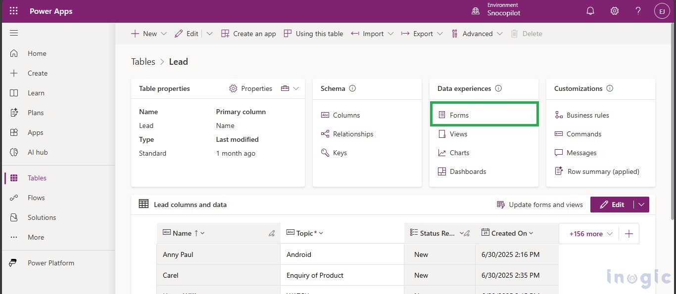 Power Apps AI Builder