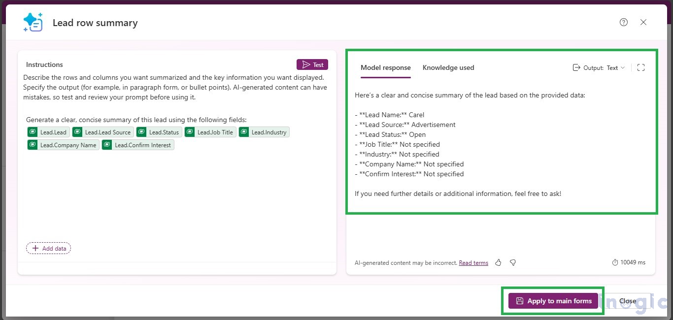 Power Apps AI Builder
