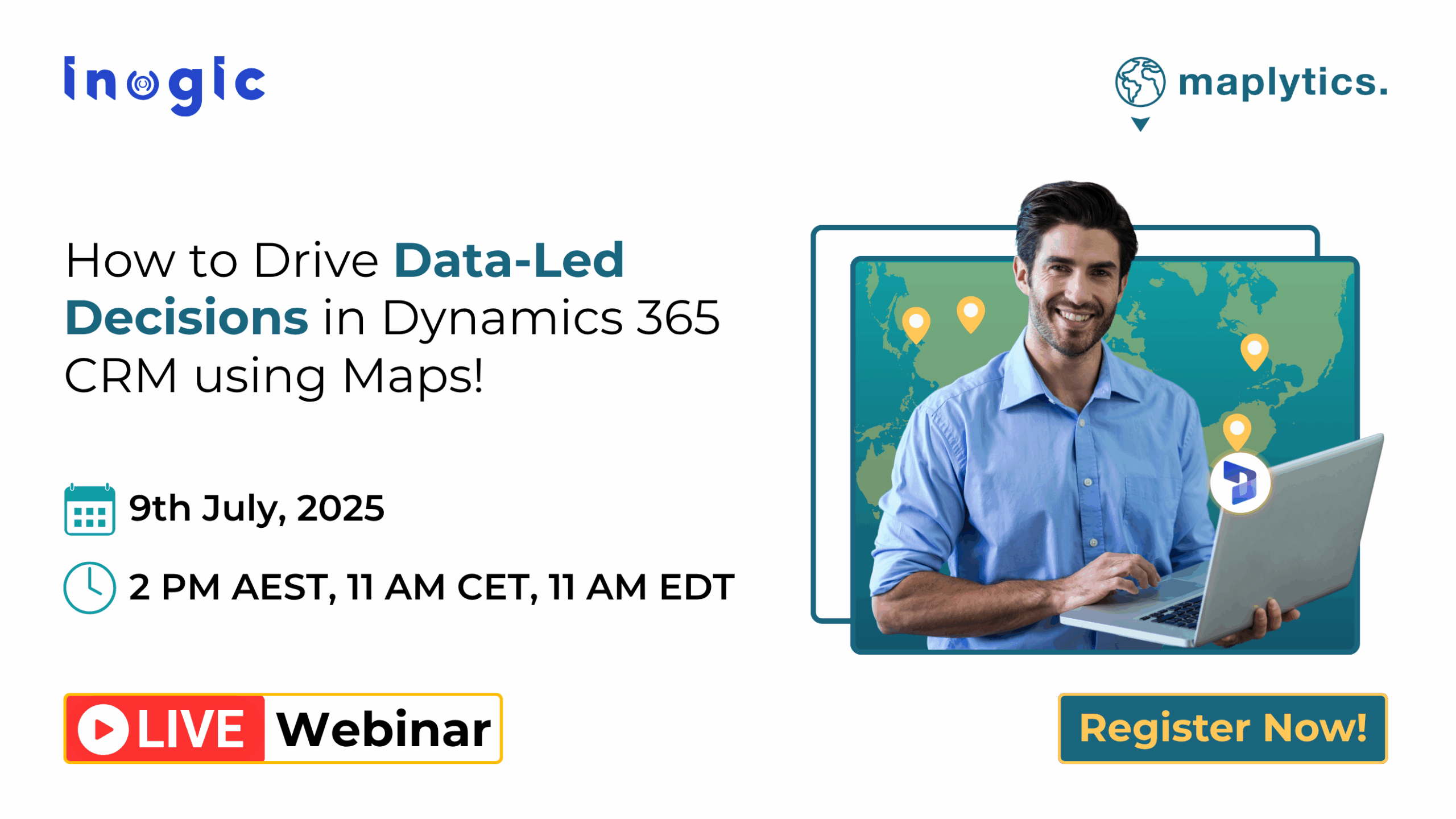 Webinar: How to Drive Data-Led Decisions in Dynamics 365 CRM using Maps!
