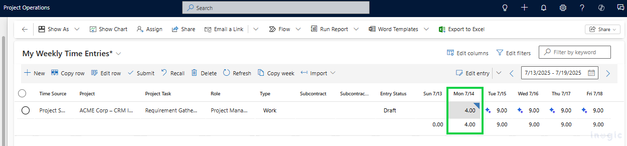 Copilot Transforms Time Entry in Dynamics 365 Project Operations