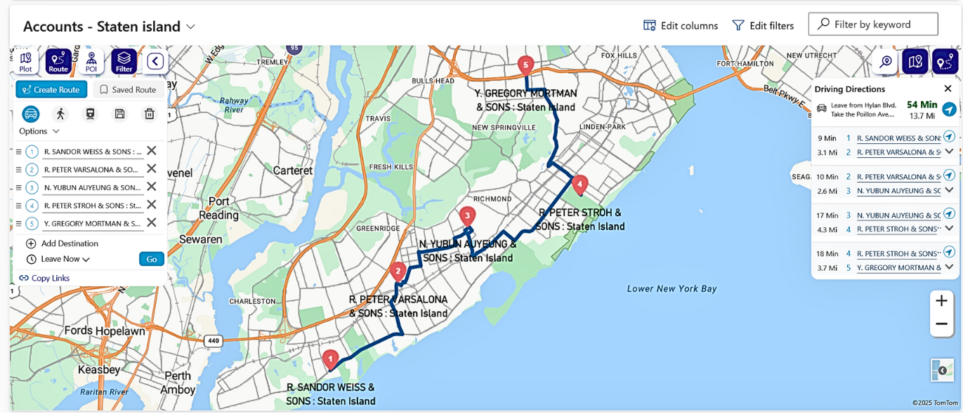 Geo-Analytical Application for Dynamics 365