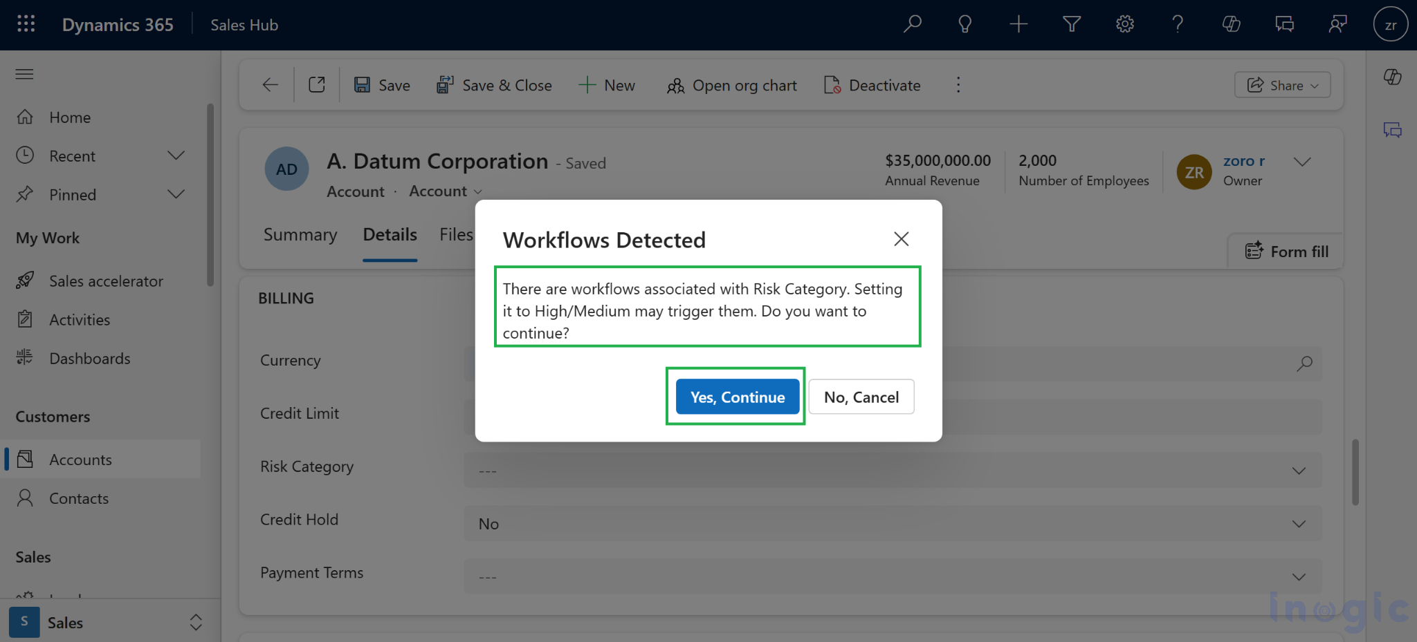 alidate Field Associated Workflows in Dynamics 365