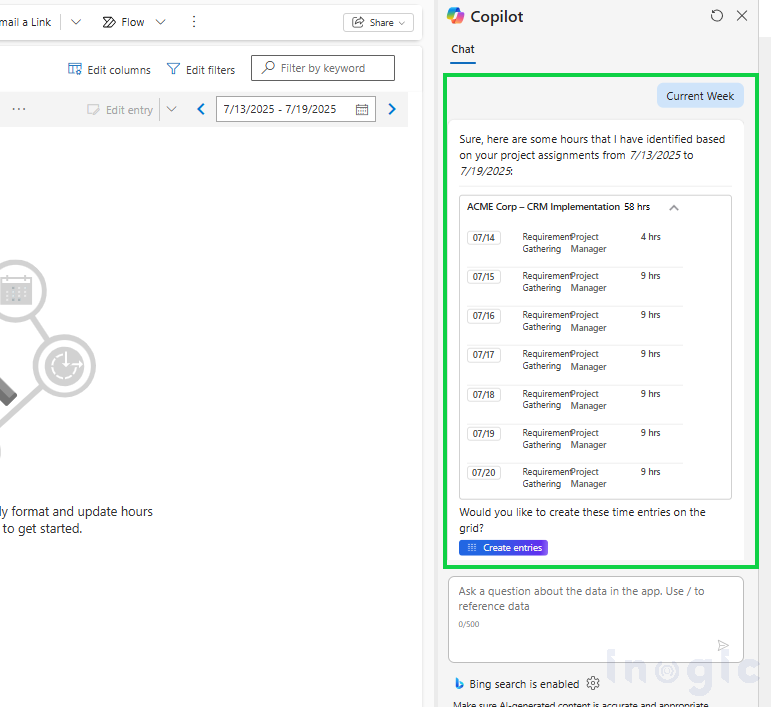 Copilot Transforms Time Entry in Dynamics 365 Project Operations