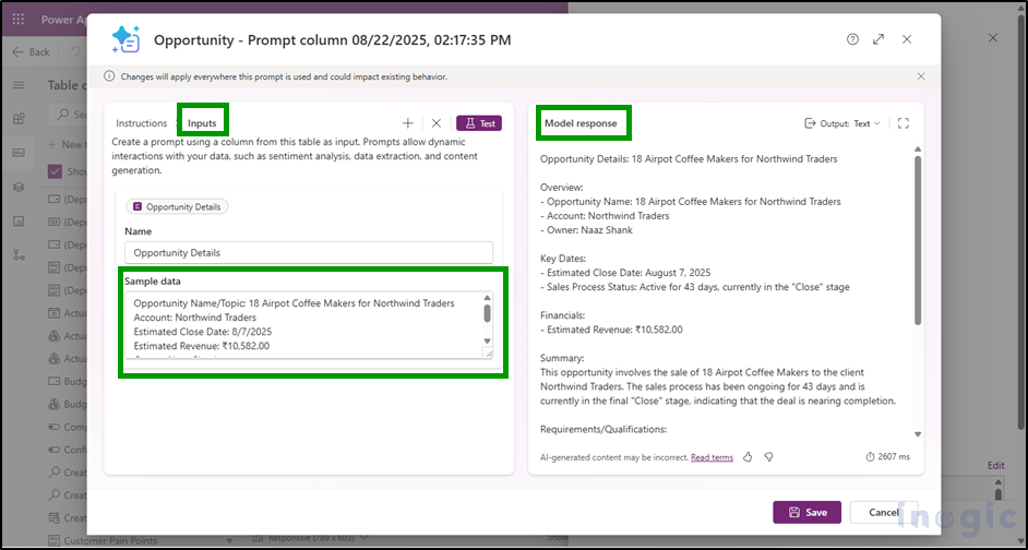 Copilot Custom Prompts and AI Builder in Dynamics 365 Sales