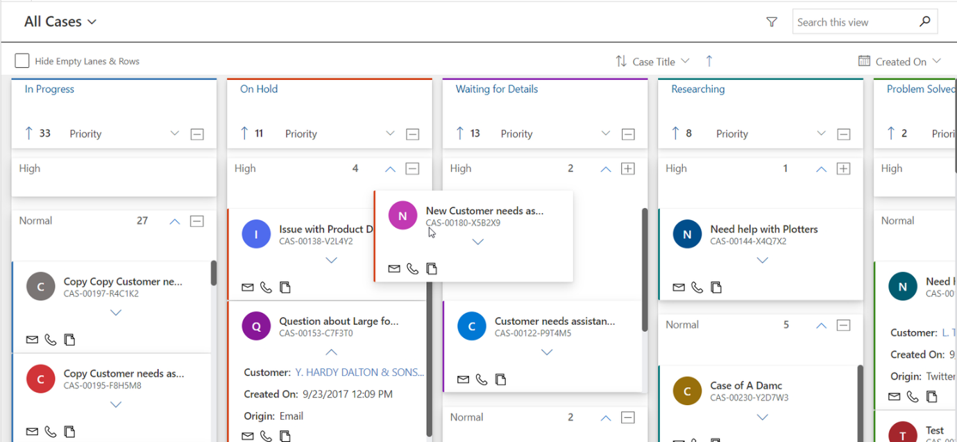 Dynamics 365 CRM Using Kanban Boards