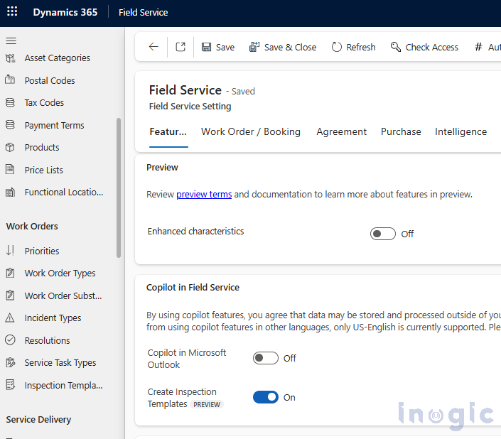 Dynamics 365 Field Service