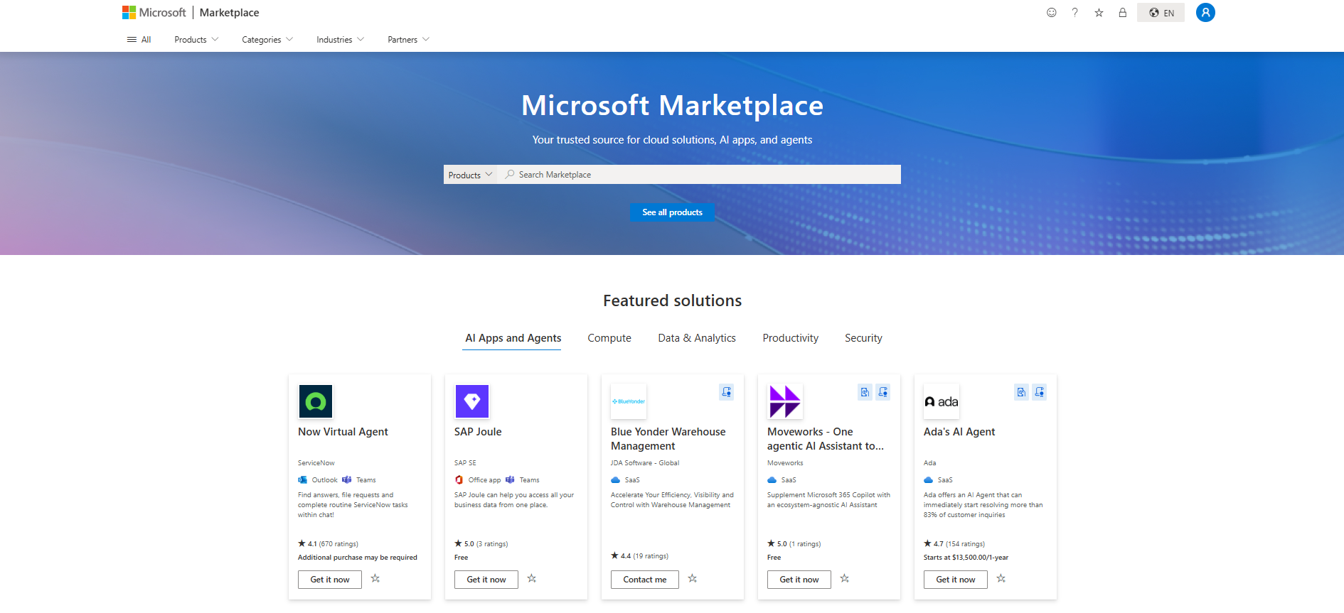 Microsoft Marketplace