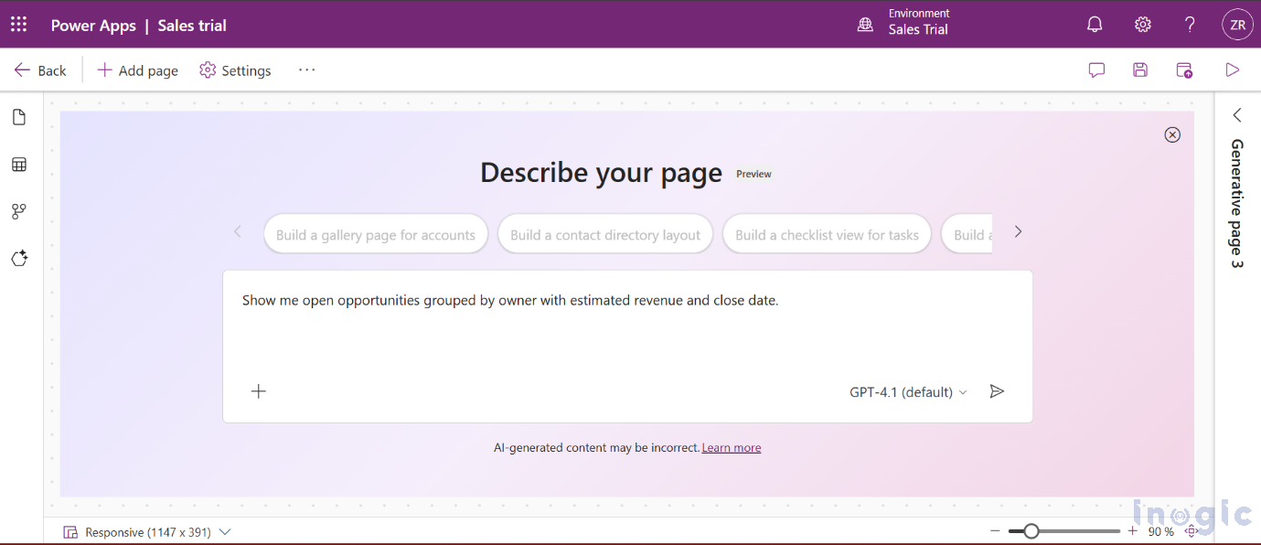 Model-Driven Application in Power Apps using AI