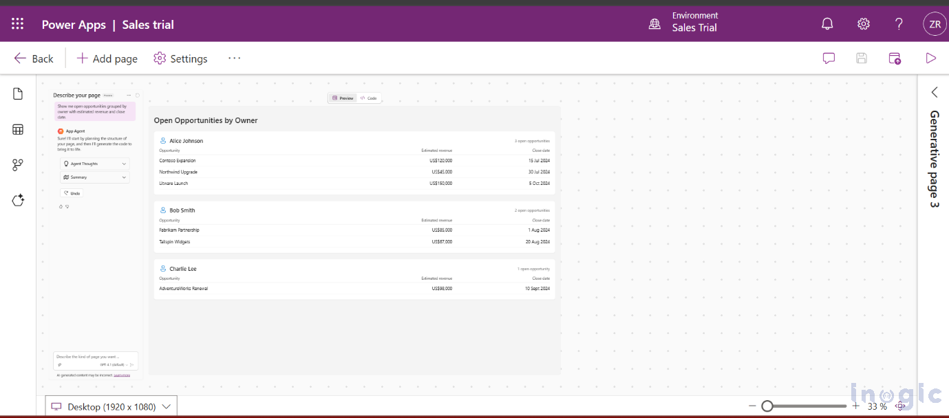 Model-Driven Application in Power Apps using AI