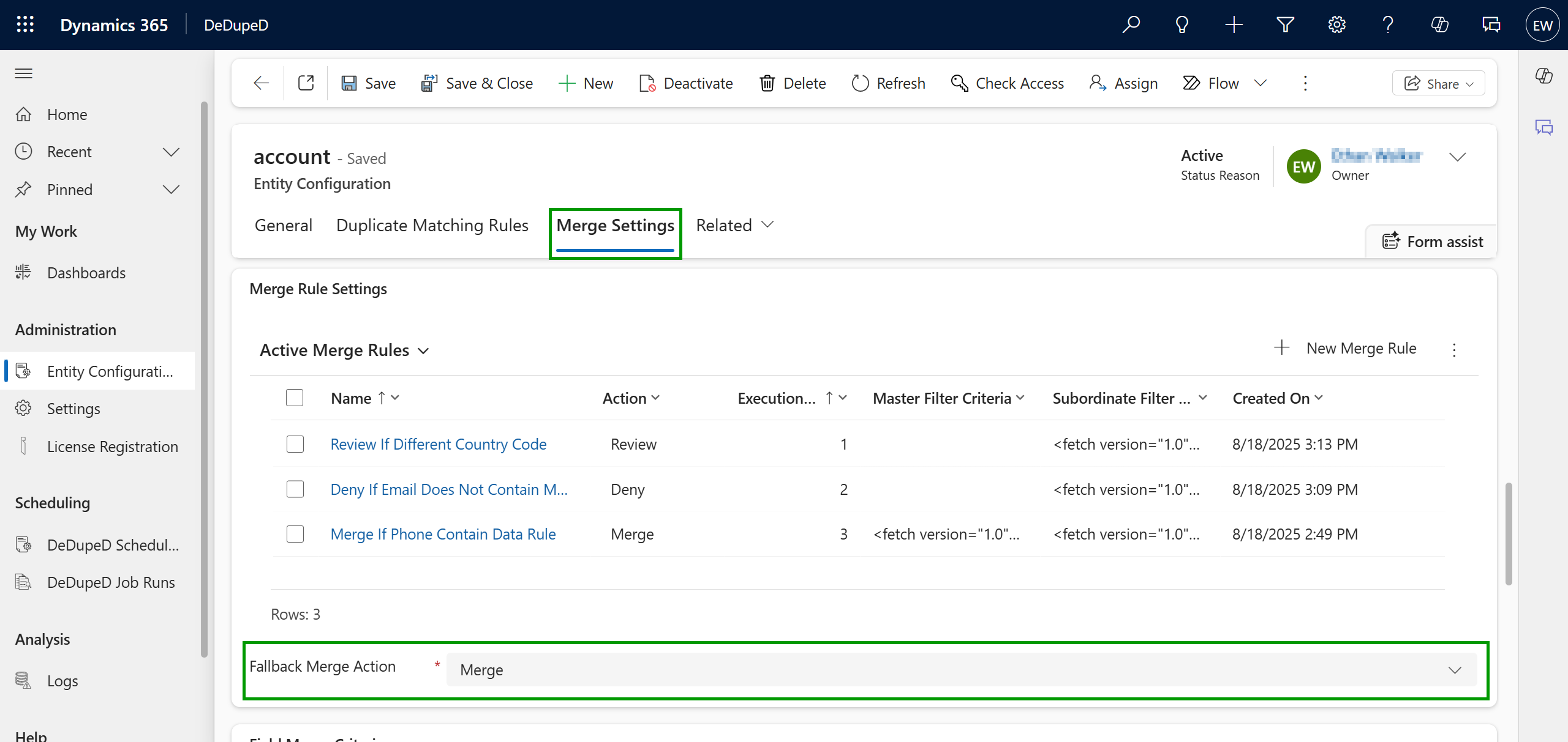 Merge Duplicate Records Automatically in Dynamics 365 CRM