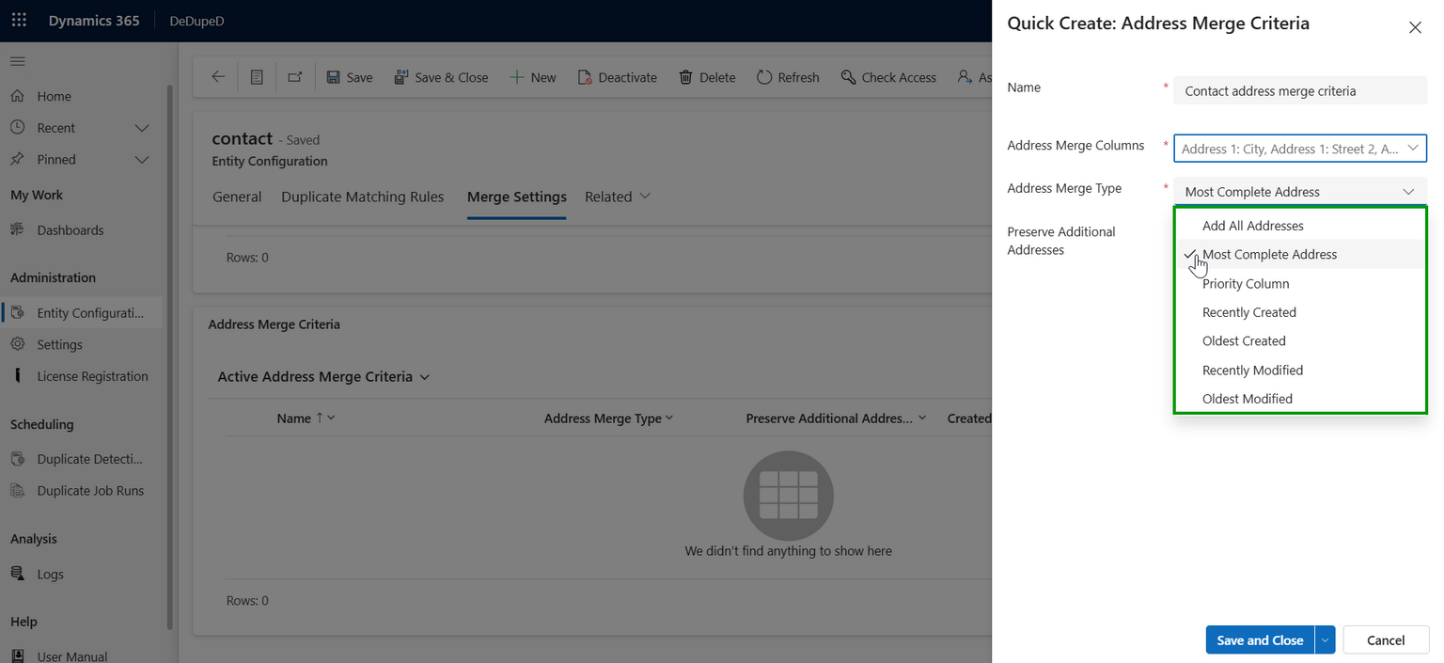 Duplicate Detection and Merge Rules in Dynamics 365 CRM