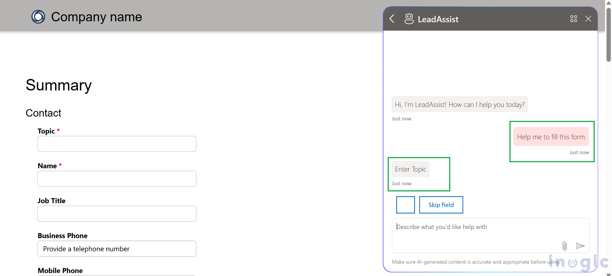 Microsoft Power Pages using Copilot Studio