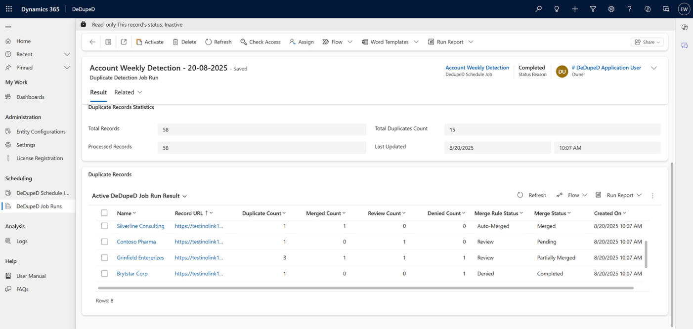 Duplicate Detection and Merge Rules in Dynamics 365 CRM