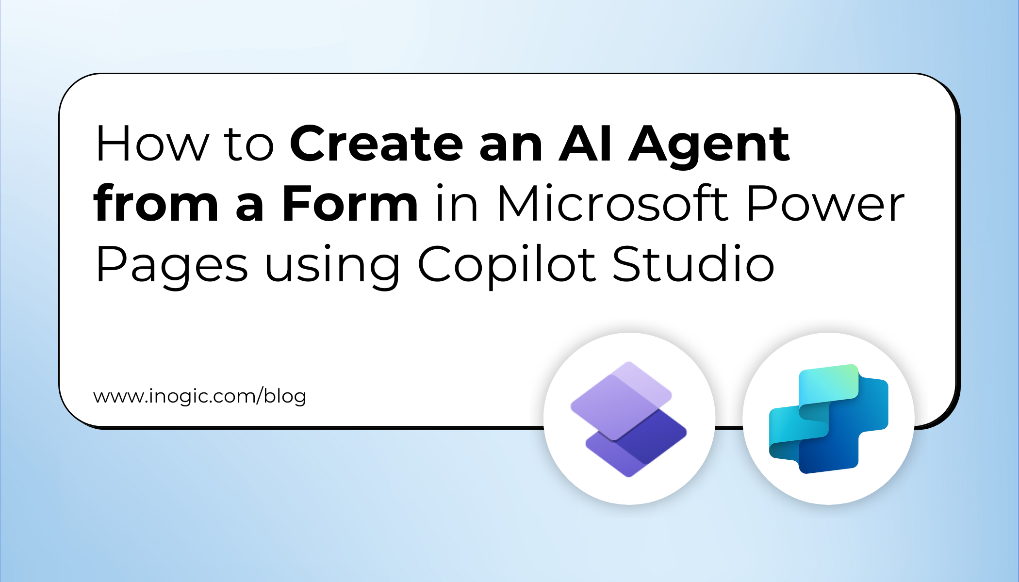 How to Create an AI Agent from a Form in Microsoft Power Pages using Copilot Studio