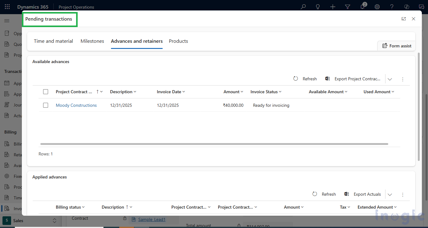 Modern Invoicing in Project Operations