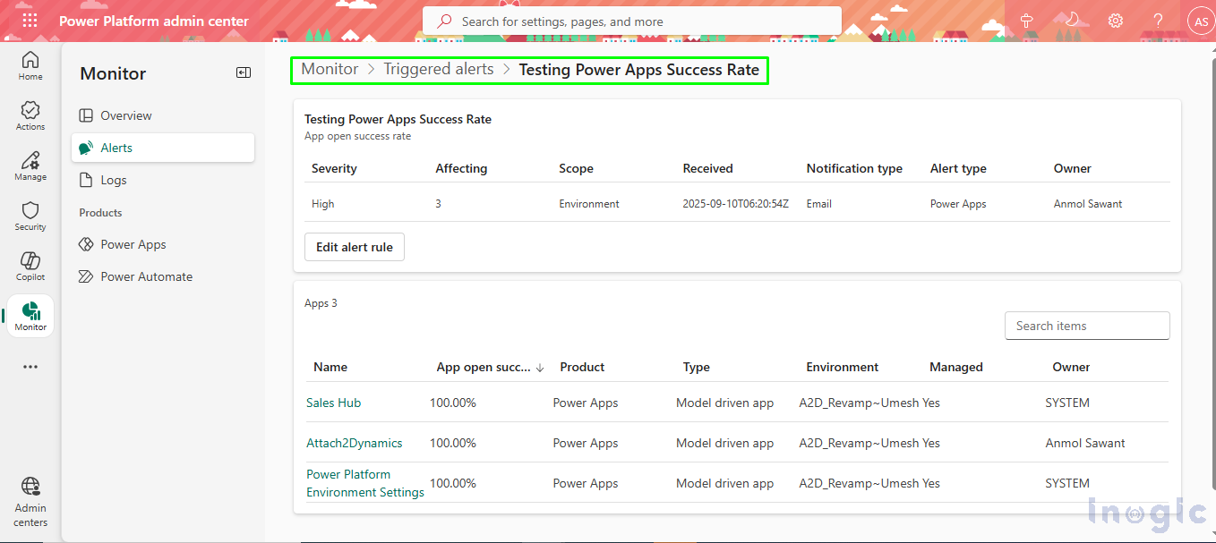 Monitoring Your Power Platform Resources with Alerts