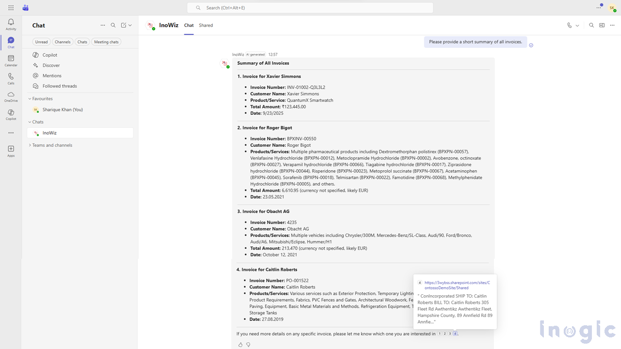 SharePoint Knowledge AI Search 