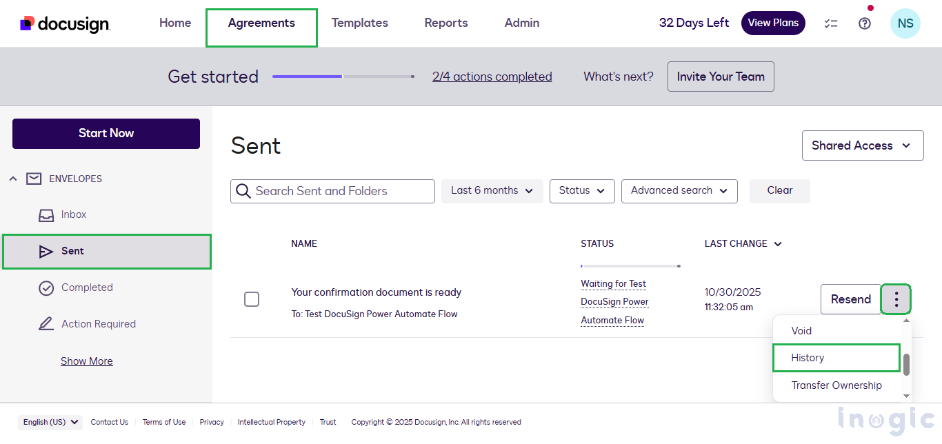 DocuSign in Power Automate