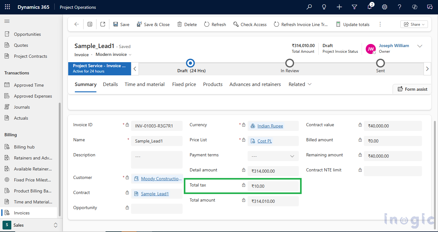 Modern Invoicing in Project Operations