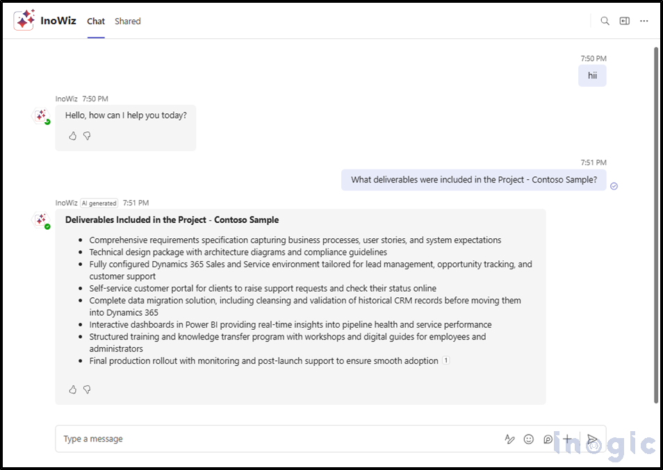 SharePoint Knowledge AI Search