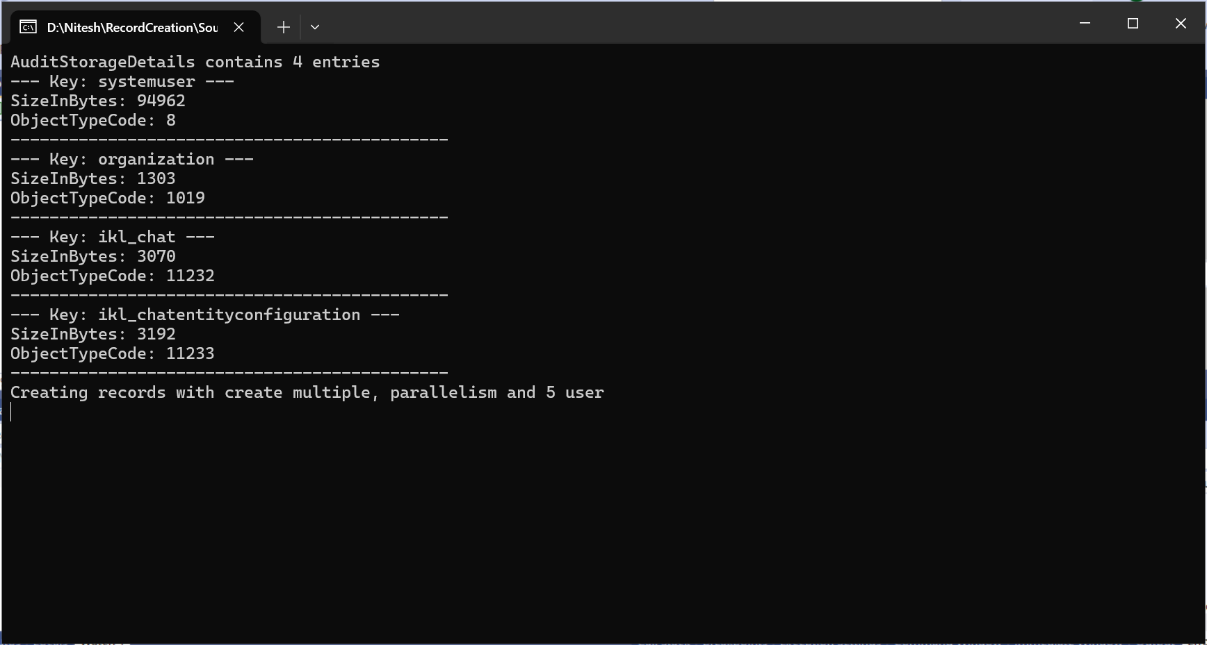 GetAuditStorageDetails Action
