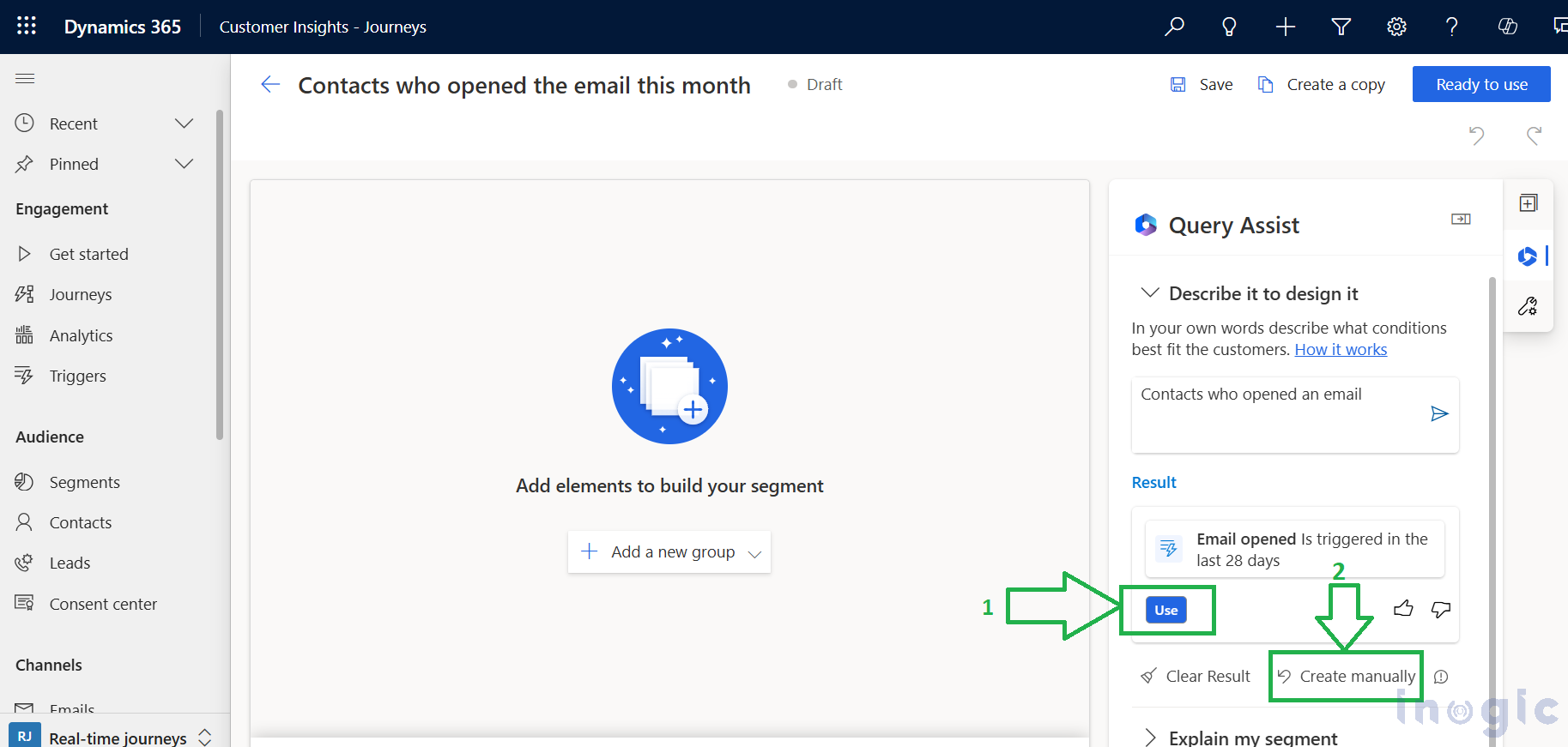 Dynamics 365 Customer Insights Journeys Segments