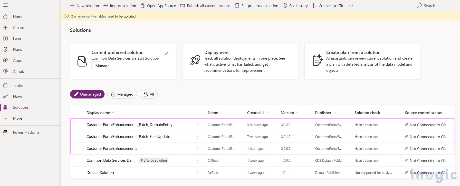 Dynamics 365 Solution Consolidation