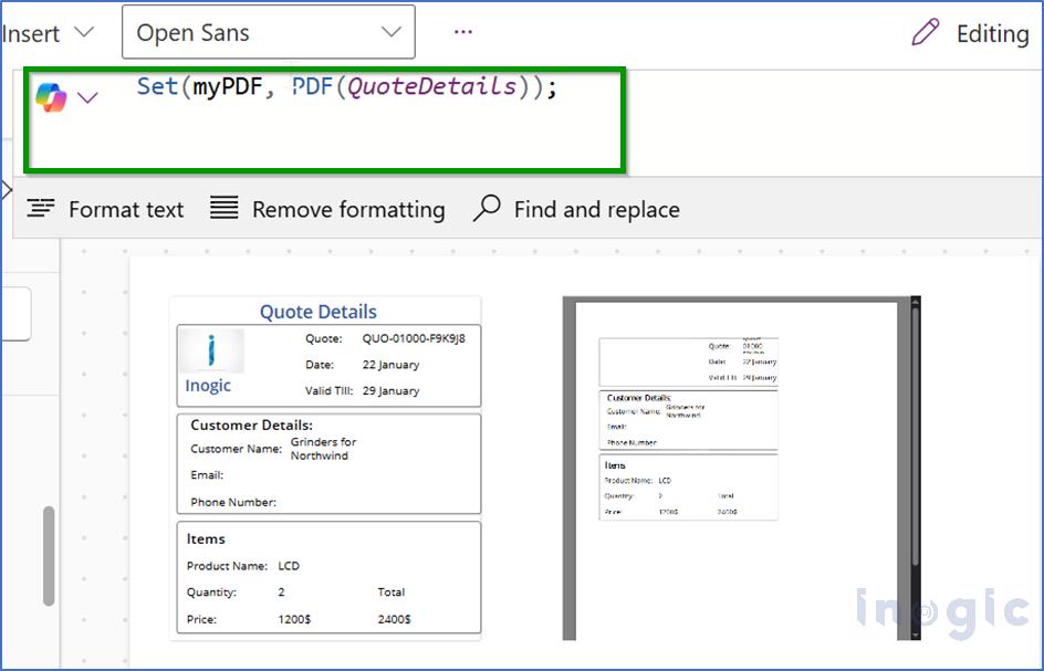 Generating and Sharing Screen in PDFs
