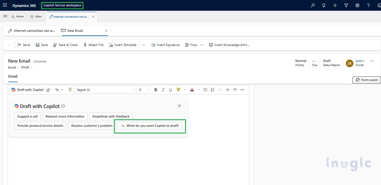 Copilot Recommended Email Templates