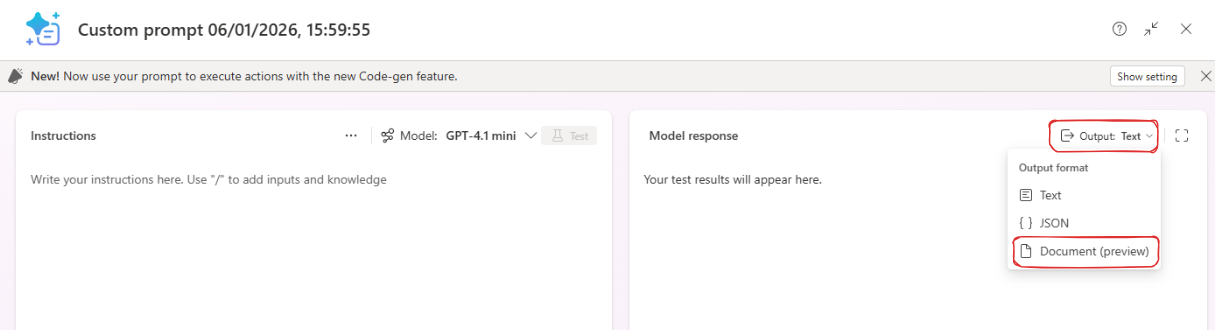 Report Generation Using Copilot Studio
