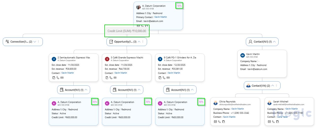CRM Relationships Visualization
