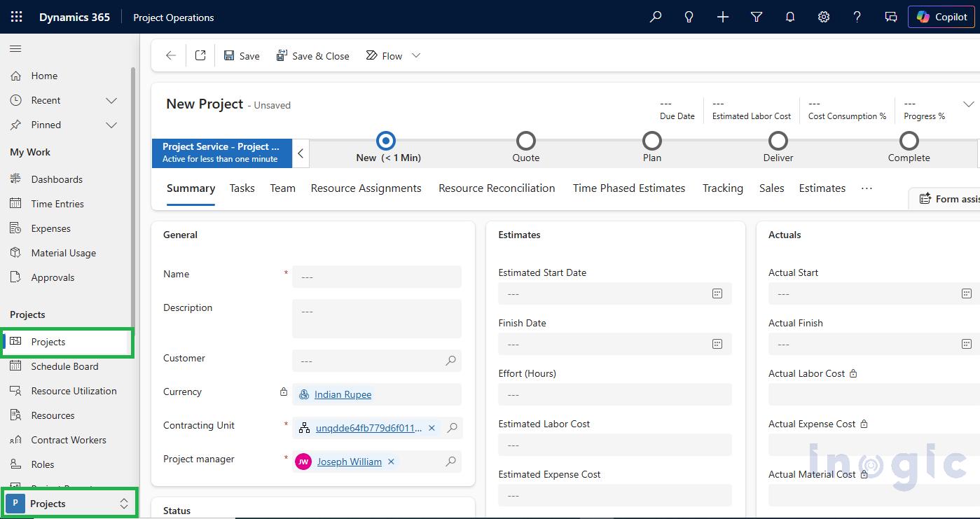 How to Customize the Task Pane in Project Operations