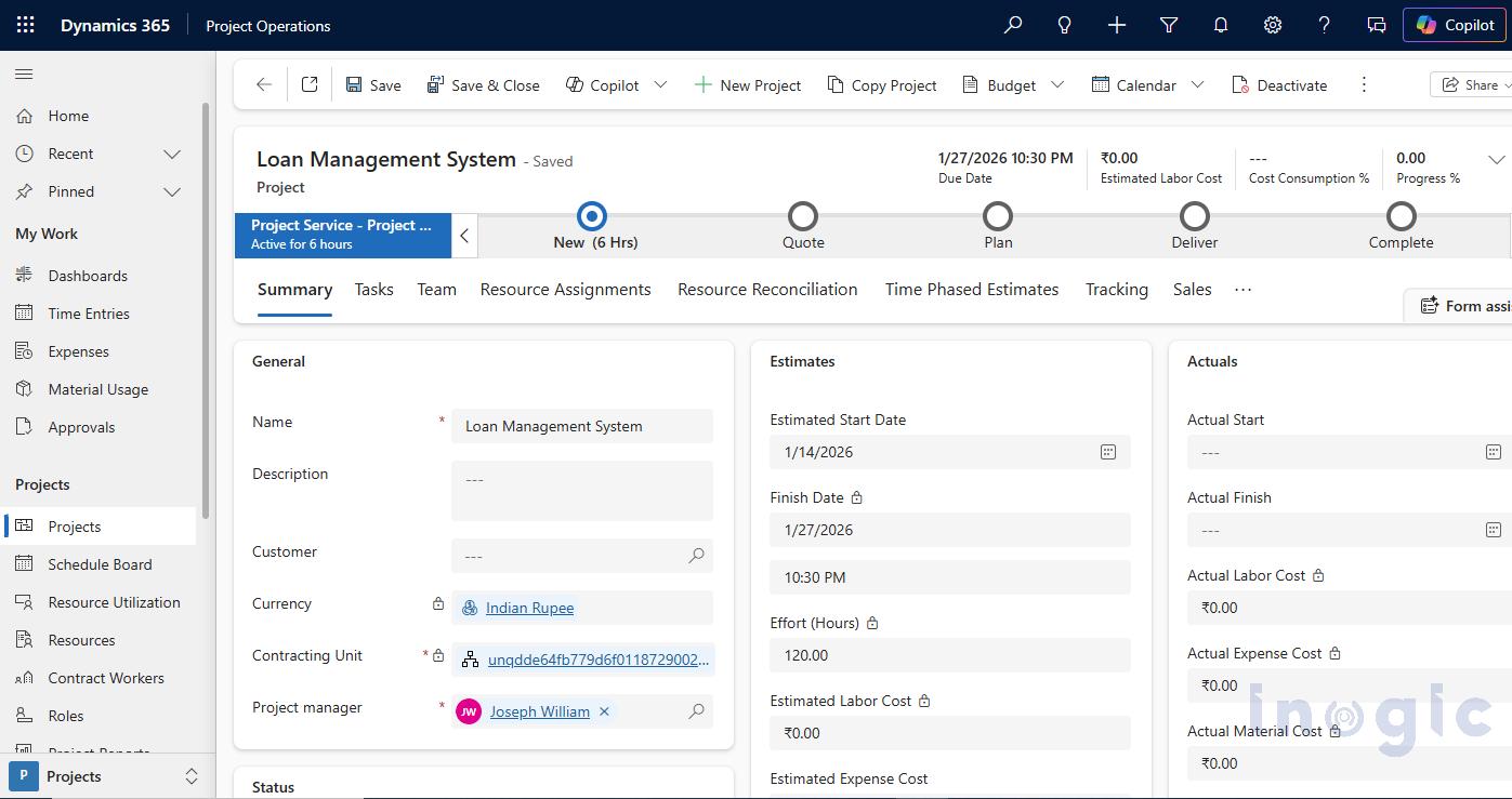How to Customize the Task Pane in Project Operations