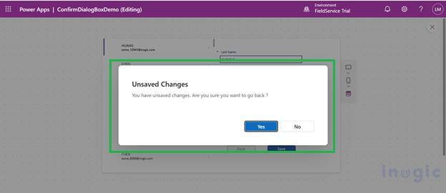 Adding Native Confirmation Dialogs with Power Fx function