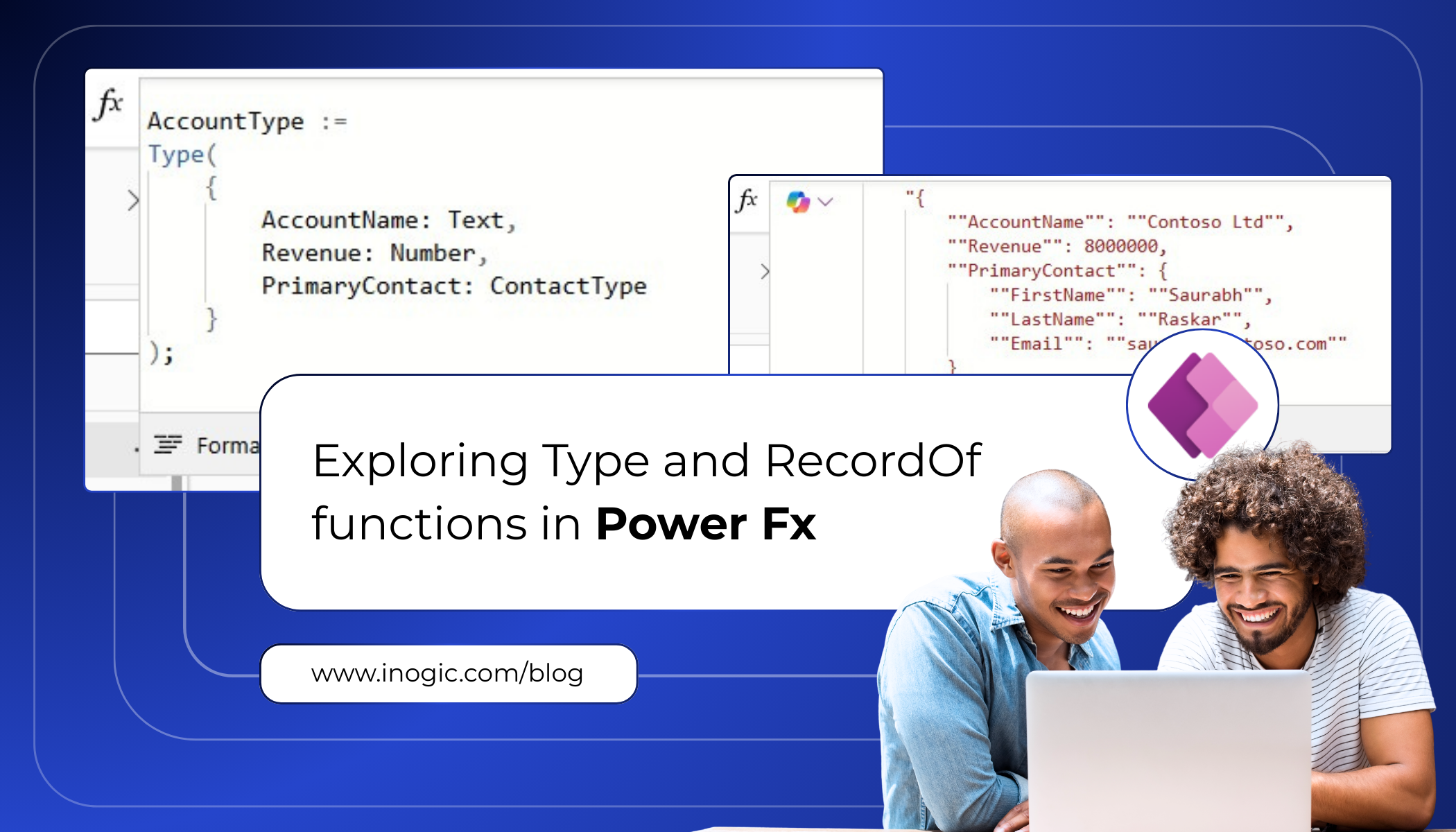 Exploring Type and RecordOf functions in Power Fx