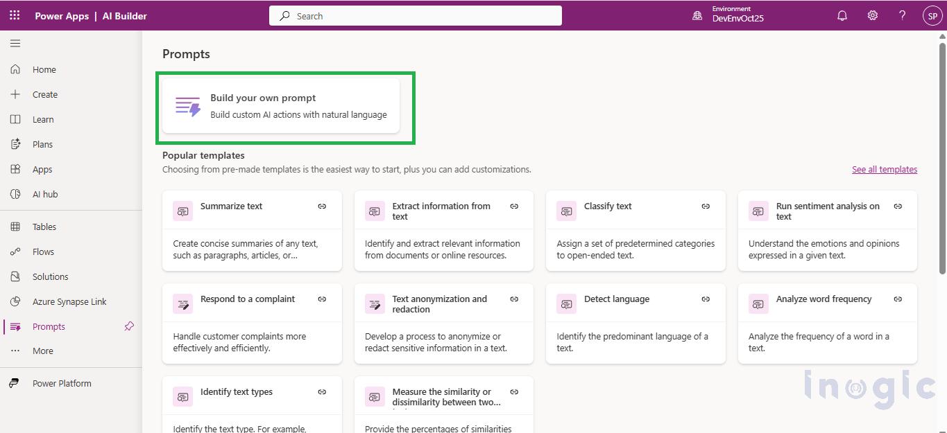 Configuring JSON Output with AI Builder Prompts in Power Apps