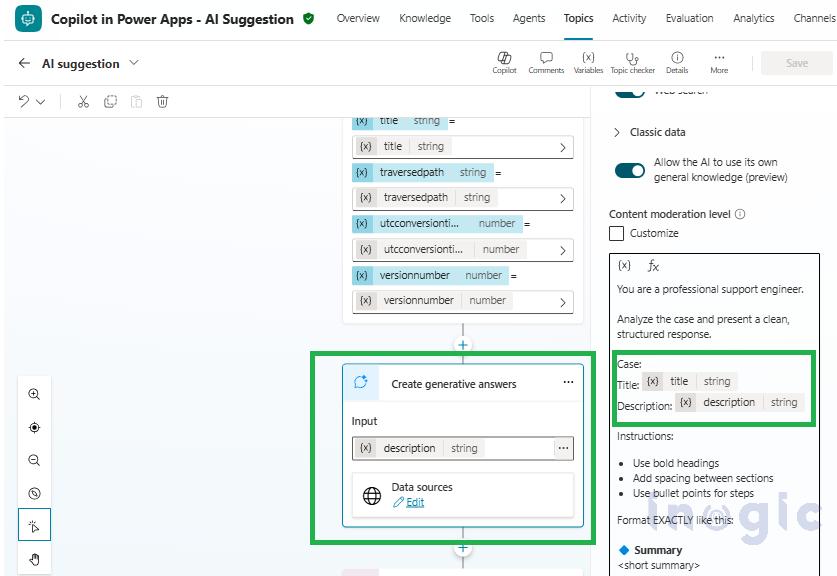How to Implement AI-Based Case Suggestions in Dynamics 365 Using Agent Response