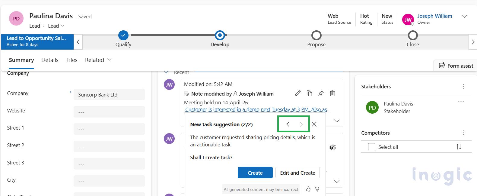 Enabling Notes Analysis for AI-Driven Seller Insights in Dynamics 365 Sales