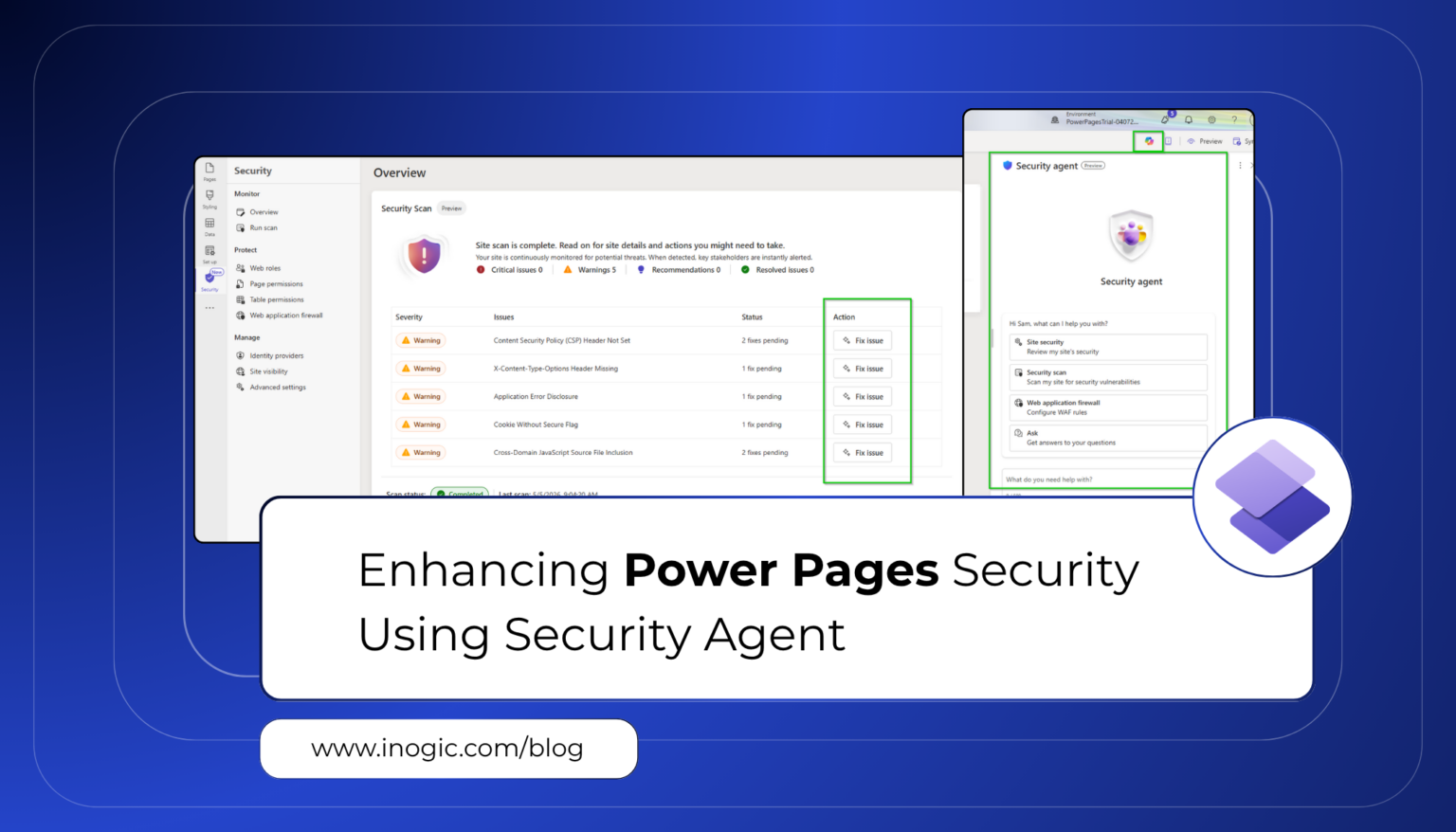 Enhancing Power Pages Security Using Security Agent